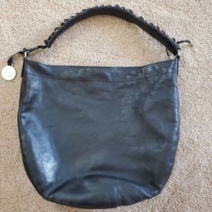 Stuart Weitzman black leather hobo